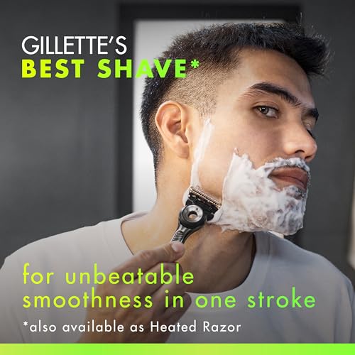 Gillette Labs Razor for Men, 1 Handle, 4 Blade Refills, Magnetic Stand
