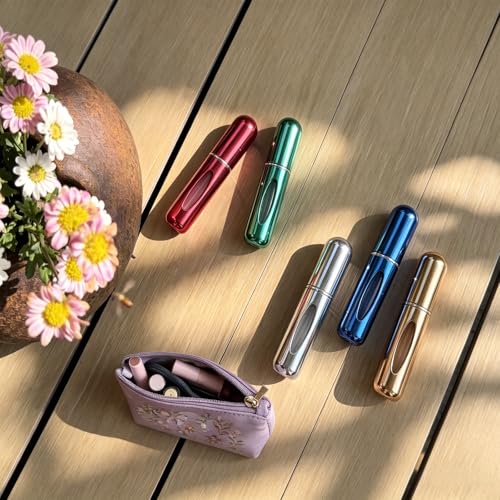 8-Pack Mini Refillable Perfume Travel Bottles with Atomizer