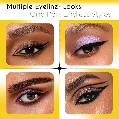 CILIYA YX01 Waterproof Liquid Eyeliner Pen - Black, Vegan, Ultra-Precise, 24H+