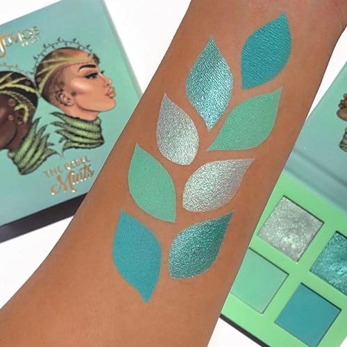 Juvia's Place Rebel Quad Mint Eyeshadow Palette, 4 Highly Pigmented Shades