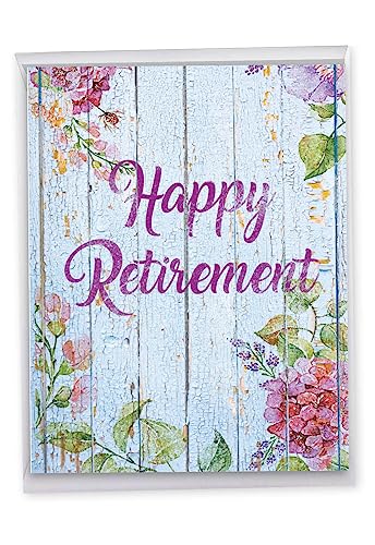 Jumbo Congratulations Notecard for Retirement - 8.5x11 with Envelope