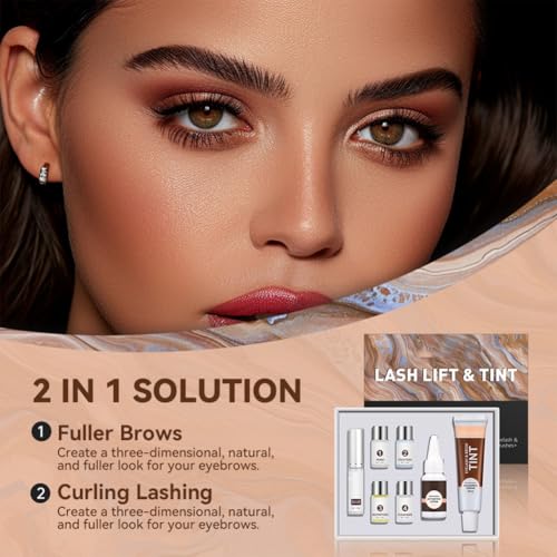 Ehinew Professional Lash Lift and Tint Kit - DIY Eyelash Perming Set