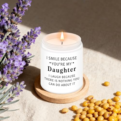 Lavender Scented Candle for Daughter | Heartfelt Gift from Mom & Dad