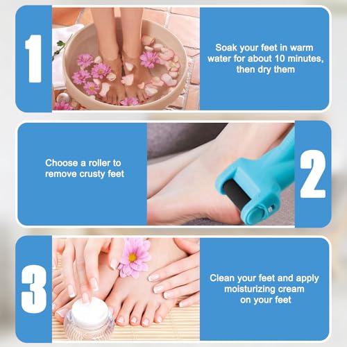 ZJchao 4-Pack Replacement Rollers for Callus Remover