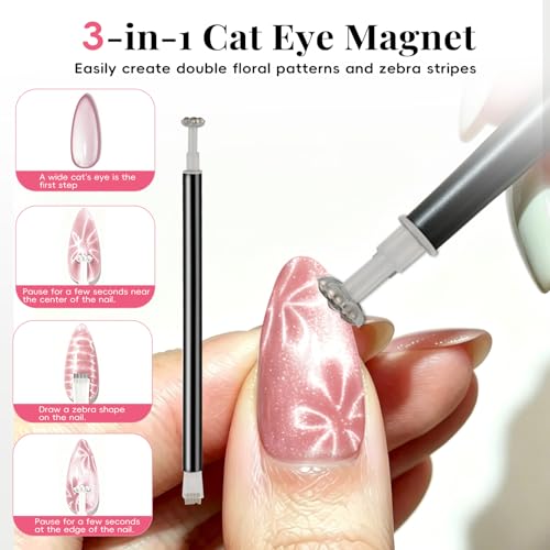 14-Pack Cat Eye Magnet Set for Stunning Nail Art Designs