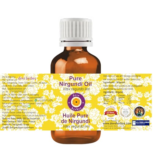 dève herbes Nirgundi Oil - Pure, Lightweight, Non-Sticky Facial Care 30ml