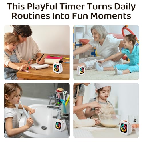 M&G 99-Minute Visual Timer for Kids & Daily Use | Rechargeable Alarm with 3 Sound Modes