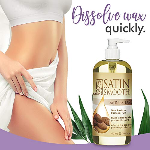 Satin Smooth Post-Wax Residue Removal Oil 16 oz - Gentle Skin & Equipment Cleaner