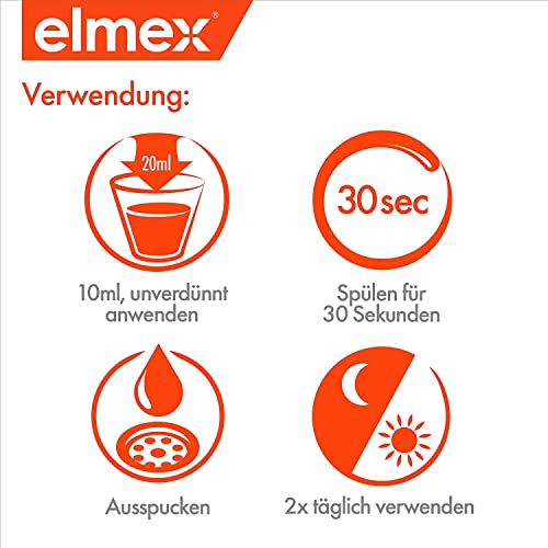 Elmex Anti-Cavity Mouthwash 400ml | Fluoride Oral Rinse for Decay Protection