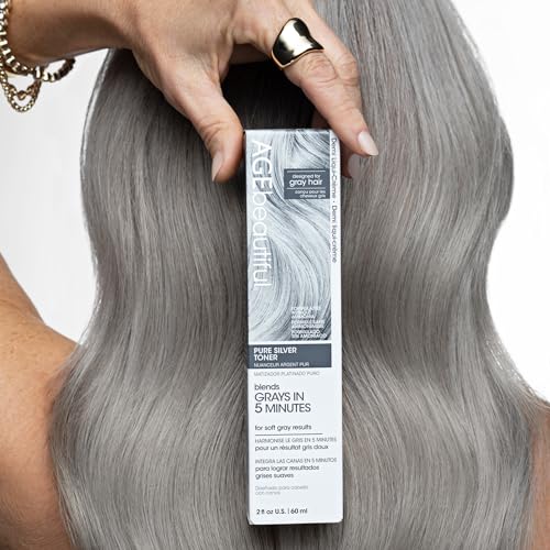 AGE Beautiful Hair Toner for Gray Hair - Ammonia-Free, 5-Minute Formula