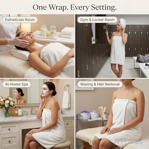 APPEARUS Microfiber Spa Wrap for Estheticians - Single Wrap