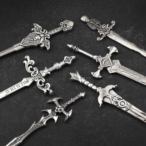 Design-11 Gothic Sword Hair Pins Set for Women, Medieval Fantasy Hair Accessories