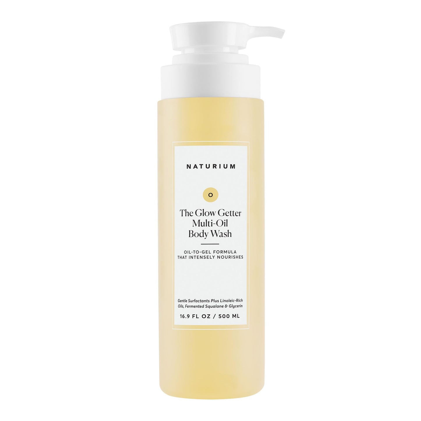Naturium The Glow Getter Multi-Oil Hydrating Body Wash, Gentle Cleanser, 16.9 oz