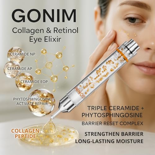 GONIM Caffeine Eye Serum for Dark Circles & Puffiness, 0.34 Fl Oz