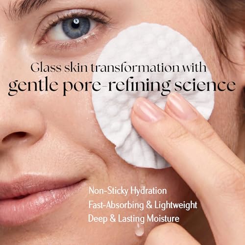 Clinical Resolution Pore Refining Toner Pads, 75 Count - AHA, BHA, Niacinamide & Cica for Smoother Skin
