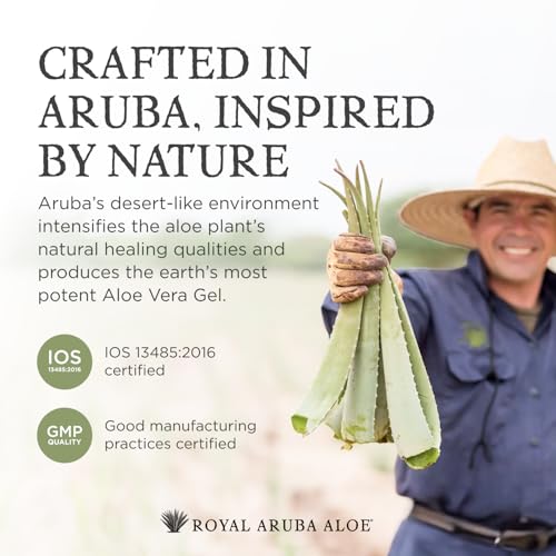 Aruba Aloe Pure Aloe Vera Gel – Soothing Hydrating Skin Care, 2.2 oz Tube