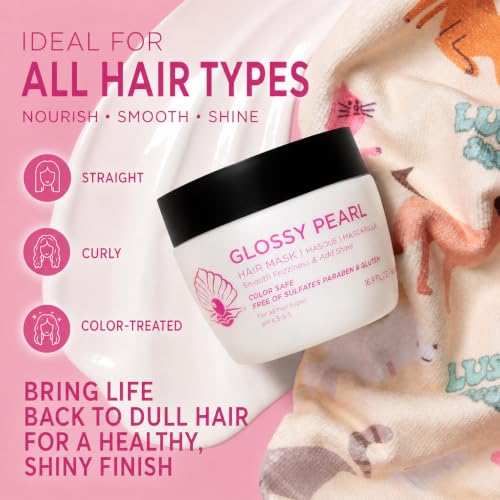 Luseta Glossy Pearl Hair Mask for Dull Hair - Deep Hydration & Frizz Control