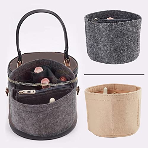 WADORN Black Felt Purse Organizer Insert for LV Cannes Bags - 5.1in