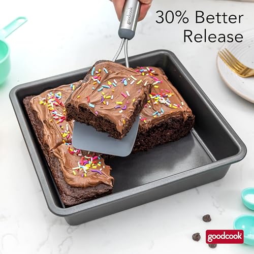GoodCook PRO 9-Inch Square Nonstick Cake Pan - Durable Carbon Steel