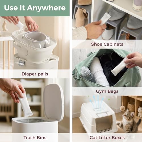 Momcozy Diaper Pail Deodorizer Refills - 4 Packs, Fragrance-Free