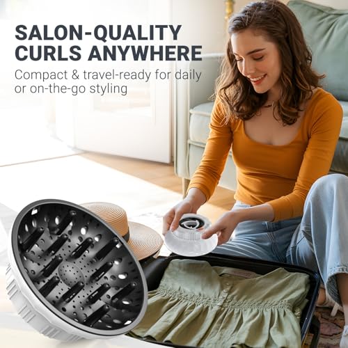 Universal Hair Diffuser for Curly & Wavy Hair - Lightweight Attachment