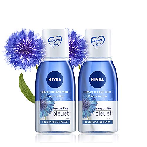 NIVEA Double Action Eye Makeup Remover 2-Pack 125 ml - Bi-Phase Formula