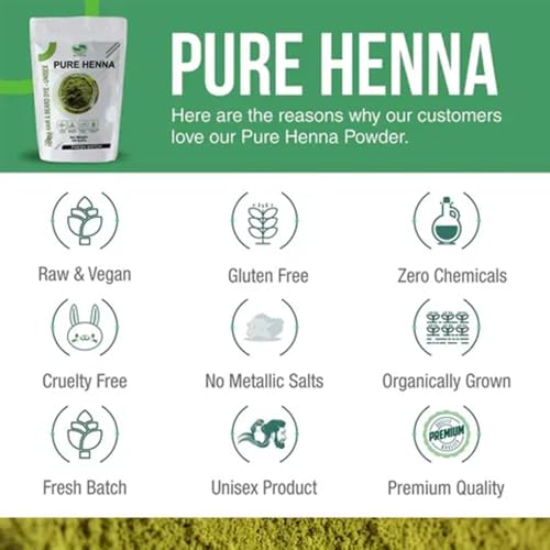 The Henna Guys 3.5oz Pure Red Henna Hair Dye Powder - Natural Hair Color