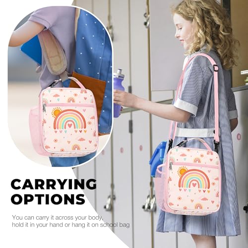Clastyle Insulated Rainbow Lunch Bag for Kids - Leakproof & Reusable