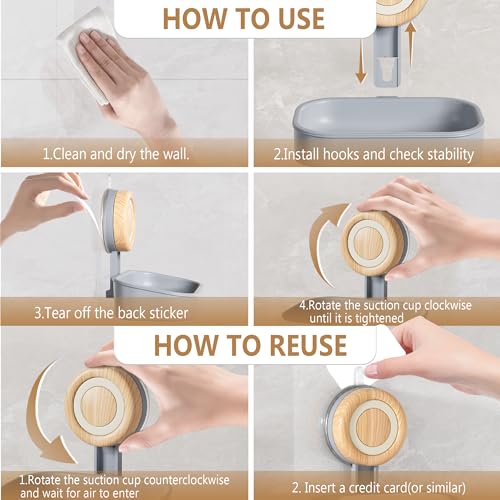 Wall-Mounted Double Layer Soap Dish - 2 Pack Suction Cup Holder
