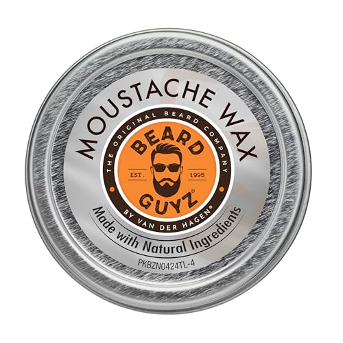 Beard Guyz Moustache Wax – Strong Hold Beeswax Grooming Balm 1 oz