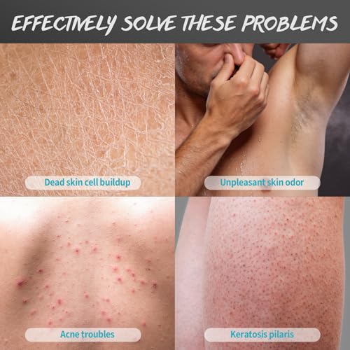 Men's Exfoliating Body Scrub with Tea Tree Oil & BHA/AHA
