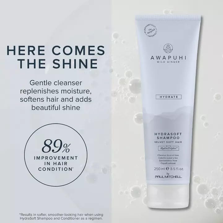 Awapuhi Wild Ginger HydraSoft Shampoo 2.5 Fl Oz - Soft, Hydrated Hair
