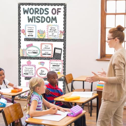 Motivational Classroom Door Cover - Inspirational Quotes Decor