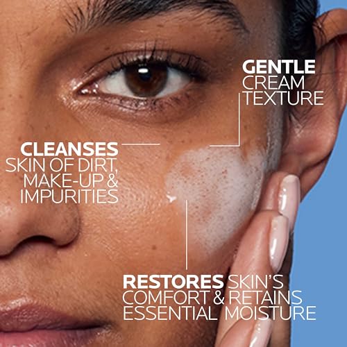La Roche-Posay Toleriane Hydrating Facial Cleanser 13.52 Fl Oz – Gentle Daily Wash with Niacinamide & Ceramides for Sensitive Skin