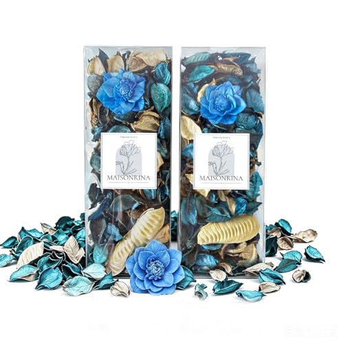 Ocean Scented Potpourri - 10.5 oz Dried Flower Bowl Filler, 2 Pack