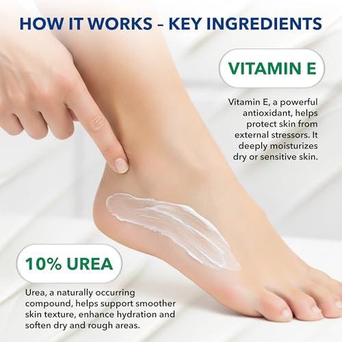 Urea 10% Cream with Vitamin E for Very Dry Skin - 3 oz Moisturizer