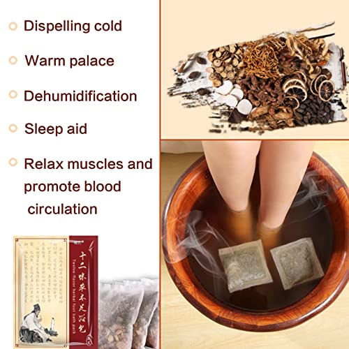 30 Pack Herbal Foot Soak Set with Ginger & Mugwort - 900g Relaxing Bath Blend