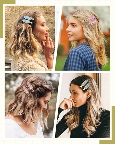 Mesovor 8 Pack No Crease Hair Clips for Women, Non-Slip & Durable