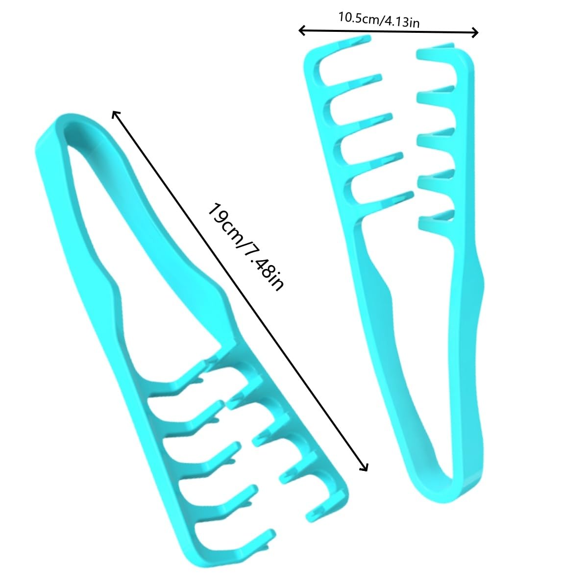 Voluminous Wide-Toothed Hair Comb - Fluffy Texture | Durable ABS Plastic with Textured Grip