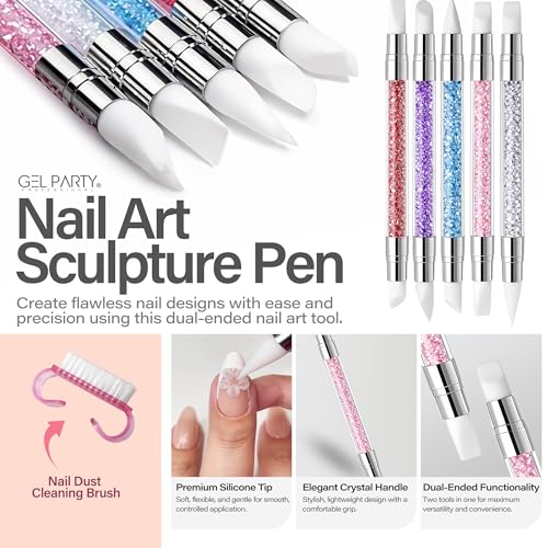 21-Piece Pastel Nail Art Brush Set for Gel, Acrylic & Ombre Manicure