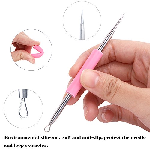 BEZOX Professional Acne Removal Tool - Blackhead & Whitehead Extractor
