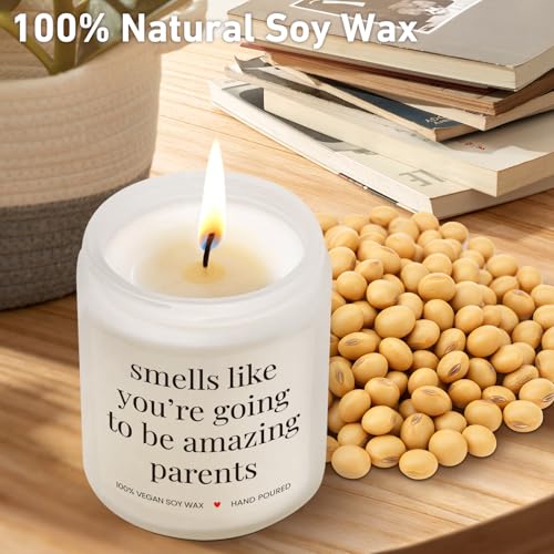 Lavender Soy Wax Candle for New Parents - Gift for Expecting Moms & Dads