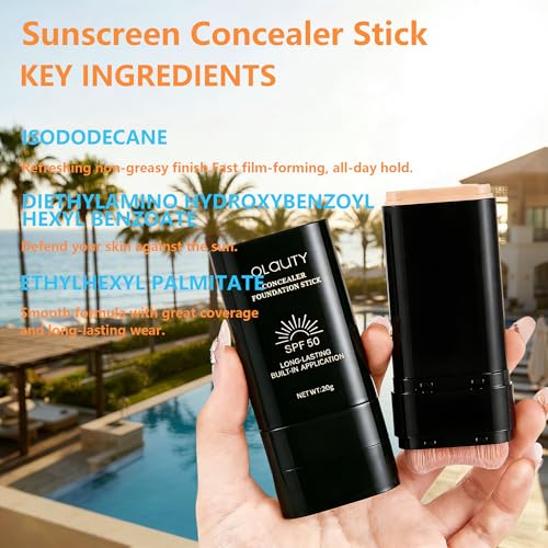 Lulesi 2-in-1 Dual-Ended Foundation Stick with SPF 50