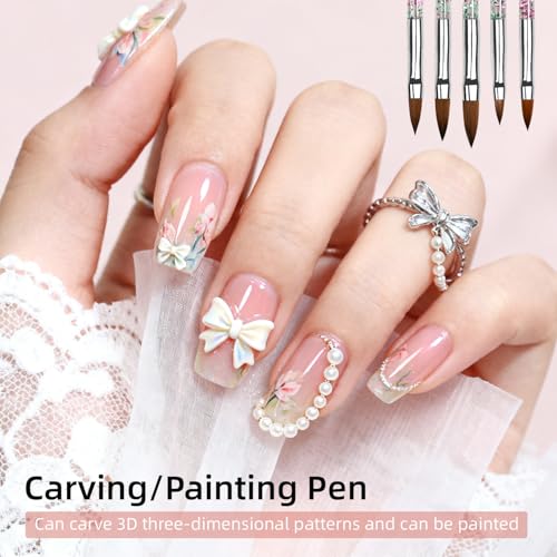 JODSONE 32-Piece Nail Art Brush Set with Dotting Tools & Pens