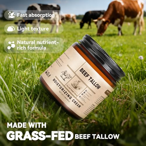 Whipped Beef Tallow Balm for Face & Body Moisturizer - 4 Fl oz