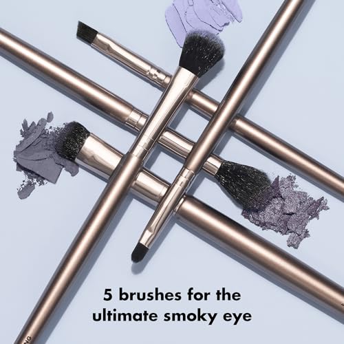 e.l.f. 5-Piece Smoky Eye Makeup Brush Kit - Vegan & Cruelty-Free
