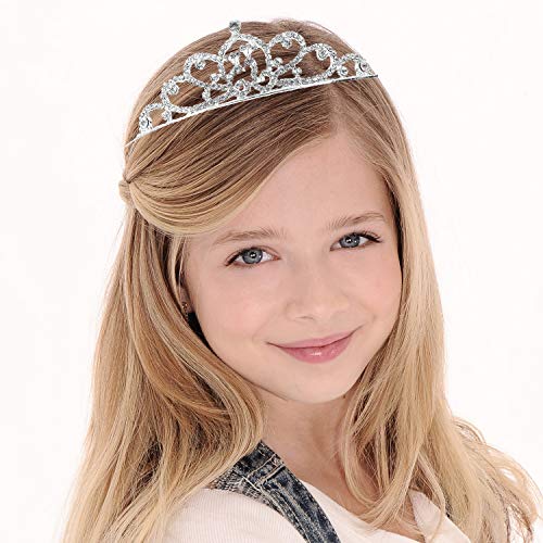 Hedume 6-Pack Rhinestone Princess Crown Headbands for Girls