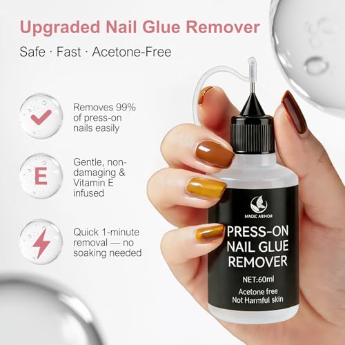 60ml Acetone-Free Nail Glue Remover for Press-On Nails