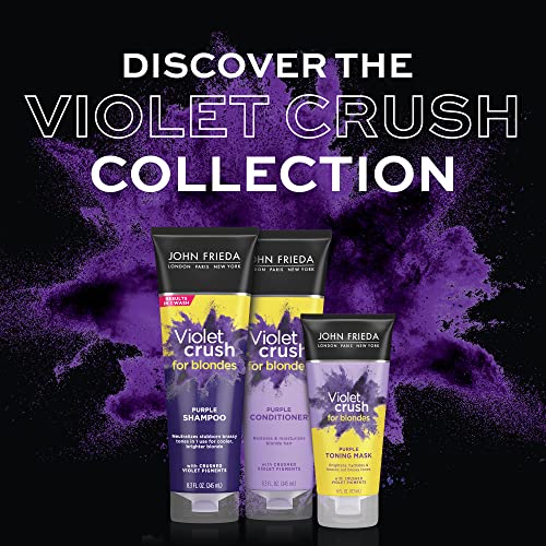 John Frieda Violet Crush Purple Conditioner for Blonde Hair, 16 FL OZ