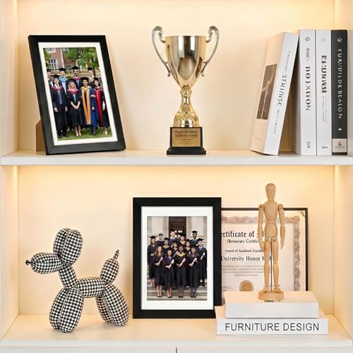 Fixwal 4x6 Black Picture Frame Set of 6 - Shatterproof & Lightweight